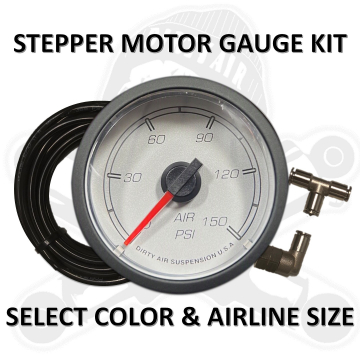 DIRTY AIR Gauge Kit - 2-1/16" Stepper Motor Air Pressure